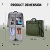 imageMATEIN Travel Garment Bag for Hanging Clothes Large Suit Travel Bag with Pockets ampamp Shoulder Strap for Business Trip Professional Wrinkle Resistant Foldable Suit Storage Carrier Luggage KhakiGreen