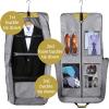 imageMATEIN Travel Garment Bag for Hanging Clothes Large Suit Travel Bag with Pockets ampamp Shoulder Strap for Business Trip Professional Wrinkle Resistant Foldable Suit Storage Carrier Luggage KhakiKhaki