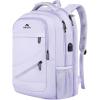 imageMATEIN College Laptop Backpack for Women Stylish 17 Inch Lightweight Outdoor Bag with USB Charging Port ampamp Luggage Strap Water Resistant Large Travel Computer Backpack Blue GreenPurple