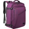imageMATEIN Purple Travel Backpack Large Capacity Carry on Backpack with Detachable Shoulder Straps Water Resistant Personal Item Bag for Traveler Traveling Essential for WomenPurple
