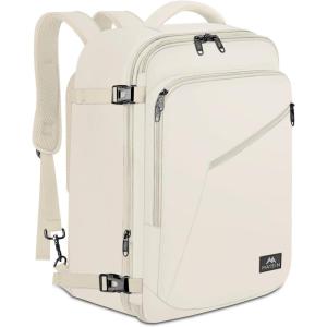 imageMATEIN Purple Travel Backpack Large Capacity Carry on Backpack with Detachable Shoulder Straps Water Resistant Personal Item Bag for Traveler Traveling Essential for WomenLight Beige