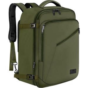 imageMATEIN Purple Travel Backpack Large Capacity Carry on Backpack with Detachable Shoulder Straps Water Resistant Personal Item Bag for Traveler Traveling Essential for WomenOlive Green