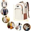 imageMATEIN Travel Laptop Backpack Slim Sturdy College Laptops Backpack with USB Charging Port Business Anti Theft Water Resistant Computer Bag Gift for Men ampamp Women Fits 156 Inch NotebookBeige Brown