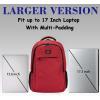 imageMATEIN Travel Laptop Backpack Slim Sturdy College Laptops Backpack with USB Charging Port Business Anti Theft Water Resistant Computer Bag Gift for Men ampamp Women Fits 156 Inch NotebookDeep Red