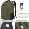imageMATEIN Travel Laptop Backpack Slim Sturdy College Laptops Backpack with USB Charging Port Business Anti Theft Water Resistant Computer Bag Gift for Men ampamp Women Fits 156 Inch NotebookDark Green