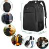 imageMATEIN Travel Laptop Backpack Slim Sturdy College Laptops Backpack with USB Charging Port Business Anti Theft Water Resistant Computer Bag Gift for Men ampamp Women Fits 156 Inch NotebookBlack Charcoal