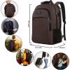 imageMATEIN Travel Laptop Backpack Slim Sturdy College Laptops Backpack with USB Charging Port Business Anti Theft Water Resistant Computer Bag Gift for Men ampamp Women Fits 156 Inch NotebookTawny Brown