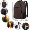 imageMATEIN Travel Laptop Backpack Slim Sturdy College Laptops Backpack with USB Charging Port Business Anti Theft Water Resistant Computer Bag Gift for Men ampamp Women Fits 156 Inch NotebookDark Brown