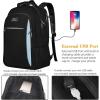 imageMATEIN Travel Laptop Backpack Slim Sturdy College Laptops Backpack with USB Charging Port Business Anti Theft Water Resistant Computer Bag Gift for Men ampamp Women Fits 156 Inch NotebookBlack Blue