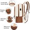 imageMATEIN Travel Laptop Backpack Slim Sturdy College Laptops Backpack with USB Charging Port Business Anti Theft Water Resistant Computer Bag Gift for Men ampamp Women Fits 156 Inch NotebookBeige Brown
