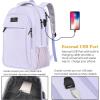 imageMATEIN Travel Laptop Backpack Slim Sturdy College Laptops Backpack with USB Charging Port Business Anti Theft Water Resistant Computer Bag Gift for Men ampamp Women Fits 156 Inch NotebookLavender Purple