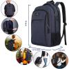 imageMATEIN Travel Laptop Backpack Slim Sturdy College Laptops Backpack with USB Charging Port Business Anti Theft Water Resistant Computer Bag Gift for Men ampamp Women Fits 156 Inch NotebookNavy Blue