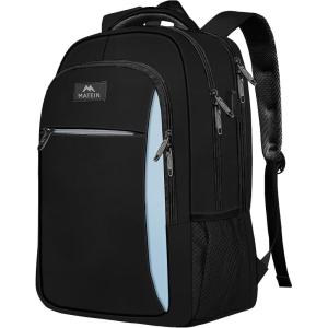 imageMATEIN Travel Laptop Backpack Slim Sturdy College Laptops Backpack with USB Charging Port Business Anti Theft Water Resistant Computer Bag Gift for Men ampamp Women Fits 156 Inch NotebookBlack Blue