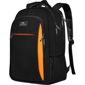 imageMATEIN Travel Laptop Backpack Slim Sturdy College Laptops Backpack with USB Charging Port Business Anti Theft Water Resistant Computer Bag Gift for Men ampamp Women Fits 156 Inch NotebookBlack Orange