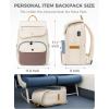 imageMATEIN Professional Womens Backpack for Work 156 Inch Backpack for Women Work with Makeup Organizer Pocket ampamp Lunch Box Water Resistant TSA Business Laptop Bag with USBAC Port for Office Commute