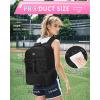 imageMATEIN Girls Soccer Bag Water Resistant Youth Soccer Bag with Fence Hook Lightweight Girls Basketball Ball Backpack with Ball ampamp Shoes Compartment 156 Inch Sports Equipment Laptop Backpack BlackBlack