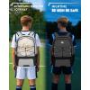 imageMATEIN Girls Soccer Bag Water Resistant Youth Soccer Bag with Fence Hook Lightweight Girls Basketball Ball Backpack with Ball ampamp Shoes Compartment 156 Inch Sports Equipment Laptop Backpack BlackGray