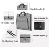 imageMATEIN Suit Garment Bag for Travel Large Garment Bags for Hanging Clothes Travel Foldable Suit Carrier with Shoulder Strap For Business Premium 2 in 1 Hanging Suitcase Luggage Black BrownGrey