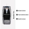 imageMATEIN Suit Garment Bag for Travel Large Garment Bags for Hanging Clothes Travel Foldable Suit Carrier with Shoulder Strap For Business Premium 2 in 1 Hanging Suitcase Luggage Black BrownBlue