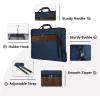 imageMATEIN Suit Garment Bag for Travel Large Garment Bags for Hanging Clothes Travel Foldable Suit Carrier with Shoulder Strap For Business Premium 2 in 1 Hanging Suitcase Luggage Black BrownBlue