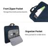imageMATEIN Suit Garment Bag for Travel Large Garment Bags for Hanging Clothes Travel Foldable Suit Carrier with Shoulder Strap For Business Premium 2 in 1 Hanging Suitcase Luggage Black BrownBlue