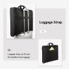 imageMATEIN Suit Garment Bag for Travel Large Garment Bags for Hanging Clothes Travel Foldable Suit Carrier with Shoulder Strap For Business Premium 2 in 1 Hanging Suitcase Luggage Black BrownBlack