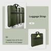 imageMATEIN Suit Garment Bag for Travel Large Garment Bags for Hanging Clothes Travel Foldable Suit Carrier with Shoulder Strap For Business Premium 2 in 1 Hanging Suitcase Luggage Black BrownGreen