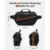 imageMATEIN EDC Crossbody Sling Bags for Men Expandable Tech Crossbody Pouch AntiTheft Chest Bag with 3Point Strap Lightweight Waterresistant Mens Fanny Pack for Daily Commuting Hiking Black
