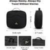 imageMATEIN Fire Retardant Travel Electronic Organizer 2in1 Tech Cable Organizer Bag Water Resistant Portable Cord Storage Bag Charger Carry Case for Electronics Accessories and Makeup Black