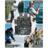 imageMATEIN Fishing Backpack with 4 Tackle Boxes Fishing Bag with Rod Holder ampamp Safety Compass ampamp Cooler Gifts for FishermenCamouflage