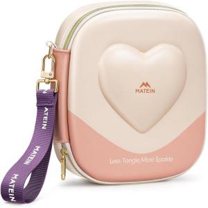imageMATEIN Cute Christmas Gifts for Daughter Hardcase Tech Accessory Pouch Travel Electronics Organizer for Girls Waterproof Portable Cable Organizer Bag Carrying Case Storage Bags for Travel Essentials