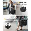 imageMATEIN Personal Item Rolling Briefcase with Large Wheels Airline Approved Rolling Laptop Bag Women Men Roller Computer Bag 173 Inch 18x14x8 Anti Theft Underseat Carry On Luggage for Travel Work