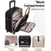 imageMATEIN Underseat Carry On Luggage with 4 Spinner Wheels 16 Inch Rolling Laptop Bag Women Wheeled Briefcase 18x14x8 Personal Item Travel Bag Small Airline Approved Roller Computer Suitcase for Work