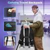 imageMATEIN Protective Gaming Backpack for Men 17 Inch Gaming Laptop Backpack Set 2pcs Includes Tech Pouch AntiTheft Personal Item Travel Computer Bag with USB C Port Gamer Gifts for Men with Gifts Tag