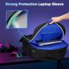 imageMATEIN Protective Gaming Backpack for Men 17 Inch Gaming Laptop Backpack Set 2pcs Includes Tech Pouch AntiTheft Personal Item Travel Computer Bag with USB C Port Gamer Gifts for Men with Gifts Tag