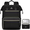 imageMATEIN Insulated Lunch Backpack 173 Inch Laptop Backpack with Lunch Compartment Teacher Work Bag with Lunchbox Meal Prep Bag Nurse Backpacks Gifts for Men Women Office College Commute 2pcs SetBlack
