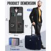 image:imageMATEIN Rolling Garment Bags for Travel Large 2Wheeled Suit Carrier Fits 173Inch Laptop Foldable Travel Suit Bag With Wheels amp 2 Packing Cubes Checkin Suitcase Luggage for Business Trips BlueDark Blue