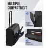 image:imageMATEIN Rolling Garment Bags for Travel Large 2Wheeled Suit Carrier Fits 173Inch Laptop Foldable Travel Suit Bag With Wheels amp 2 Packing Cubes Checkin Suitcase Luggage for Business Trips BlueBlack