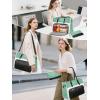 image:imageMATEIN Work Tote Bag with Lunch Compartment Water Resistant 156 inch Laptop Handbag with Clutch Purse Large Women Shoulder Bag with Lunch Box for Business Office Daily Use 2 Sets BlackGreen