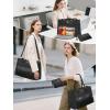image:imageMATEIN Work Tote Bag with Lunch Compartment Water Resistant 156 inch Laptop Handbag with Clutch Purse Large Women Shoulder Bag with Lunch Box for Business Office Daily Use 2 Sets BlackBlack