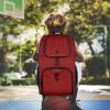 image:imageMATEIN Basketball Bag Sturdy Soccer Bag with Ball Holder amp Shoe Compartment Large Basketball Backpack for Training Equipment Water Resistant Sports Ball Backpack Fits Volleyball Football ColorfulBlack Red  Large