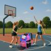 image:imageMATEIN Basketball Bag Sturdy Soccer Bag with Ball Holder amp Shoe Compartment Large Basketball Backpack for Training Equipment Water Resistant Sports Ball Backpack Fits Volleyball Football ColorfulPink