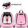 image:imageMATEIN Basketball Bag Sturdy Soccer Bag with Ball Holder amp Shoe Compartment Large Basketball Backpack for Training Equipment Water Resistant Sports Ball Backpack Fits Volleyball Football ColorfulBlack Pink  Large