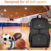 image:imageMATEIN Basketball Bag Sturdy Soccer Bag with Ball Holder amp Shoe Compartment Large Basketball Backpack for Training Equipment Water Resistant Sports Ball Backpack Fits Volleyball Football ColorfulBlack  Large