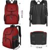 image:imageMATEIN Basketball Bag Sturdy Soccer Bag with Ball Holder amp Shoe Compartment Large Basketball Backpack for Training Equipment Water Resistant Sports Ball Backpack Fits Volleyball Football ColorfulBlack Red  Large