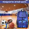 image:imageMATEIN Basketball Bag Sturdy Soccer Bag with Ball Holder amp Shoe Compartment Large Basketball Backpack for Training Equipment Water Resistant Sports Ball Backpack Fits Volleyball Football ColorfulGalaxy Blue  Large