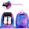 image:imageMATEIN Basketball Bag Sturdy Soccer Bag with Ball Holder amp Shoe Compartment Large Basketball Backpack for Training Equipment Water Resistant Sports Ball Backpack Fits Volleyball Football ColorfulPink