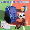 image:imageMATEIN Basketball Bag Sturdy Soccer Bag with Ball Holder amp Shoe Compartment Large Basketball Backpack for Training Equipment Water Resistant Sports Ball Backpack Fits Volleyball Football ColorfulGalaxy Blue