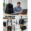 image:imageMATEIN CLASSIC 18x14x8 Airport Backpack Personal Item for Frontier with Detachable Tech Organizer TSA Airline Approved Business Travel Backpack Water Resistant Underseat Carryon Bag Fits 17 Laptop