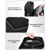 image:imageMATEIN CLASSIC 18x14x8 Airport Backpack Personal Item for Frontier with Detachable Tech Organizer TSA Airline Approved Business Travel Backpack Water Resistant Underseat Carryon Bag Fits 17 Laptop